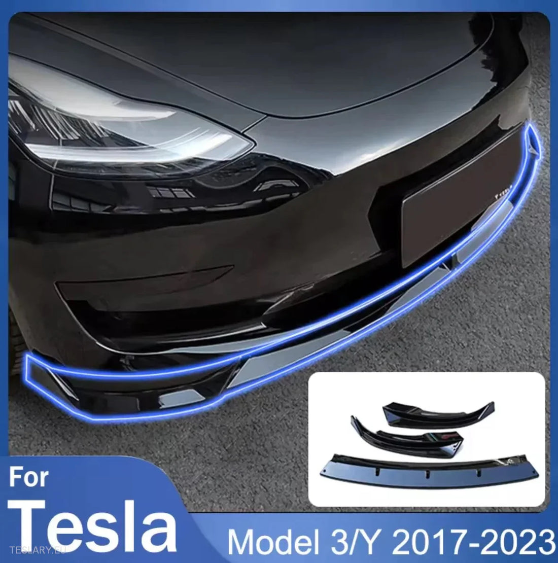 🚀 Elevate Your Tesla Model 3/Y with the Ultimate Accessory: Front ABS Lip Spoiler