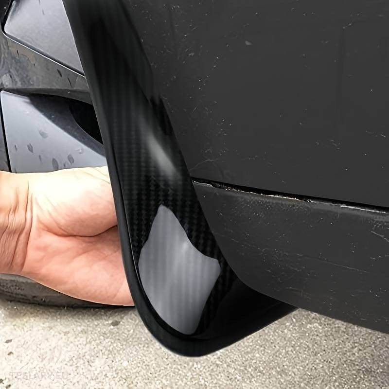 Tesla Model 3 & Highland Carbon Fiber Style Mud Flaps ( 4 Pieces ) -TESLARY.IE Tesla Shop Europe