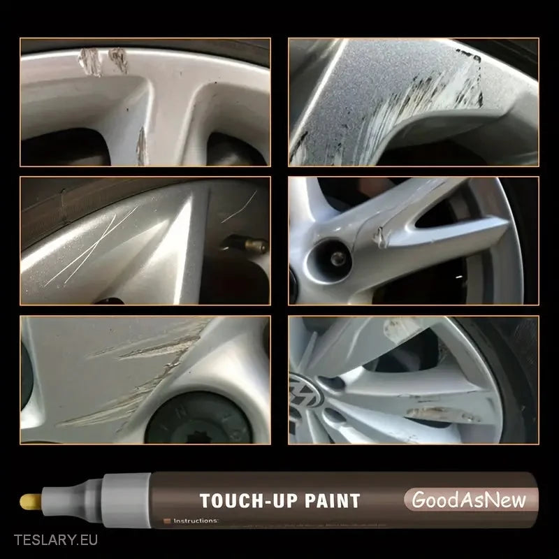 Alloy Wheel Touch Up  Paint in Silver , Grey, Matte Black and Shiny Black -TESLARY.IE Tesla Shop Europe