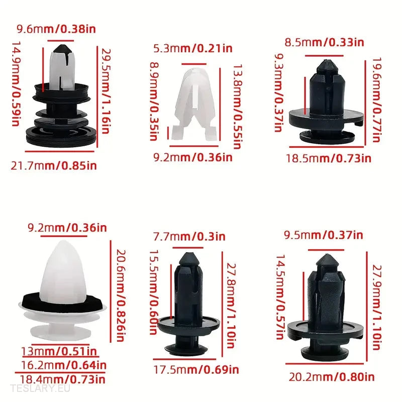 TESLA 3 , Y , S and X Trim Clips -TESLARY.IE Tesla Shop Europe