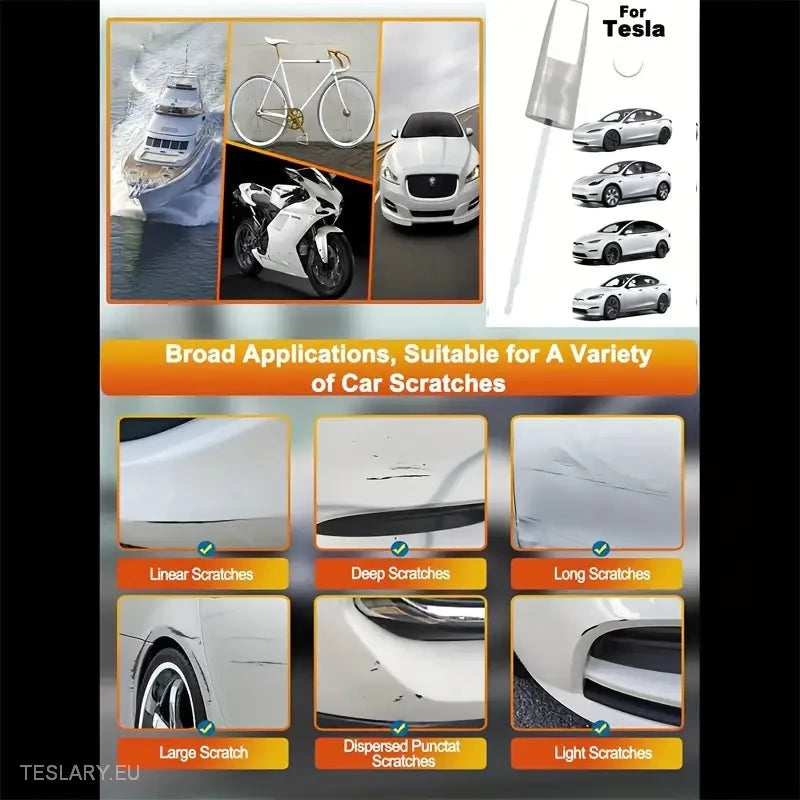 Paint Touch Up Pens in Tesla Colours 12ml -TESLARY.IE Tesla Shop Europe