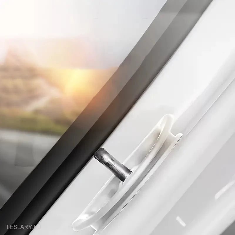 Tesla 3/Y Silicon Door Protectors ( White ) -TESLARY.IE Tesla Shop Europe