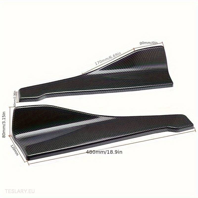 Side Skirt Carbon Fiber Body Trim ( Universal ) -TESLARY.IE Tesla Shop Europe