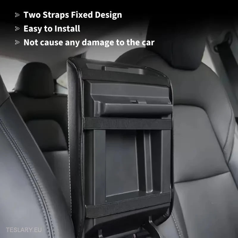 Tesla Mode 3/Y Centre Console PU Leather Armrest Cover in Black or White -TESLARY.IE Tesla Shop Europe