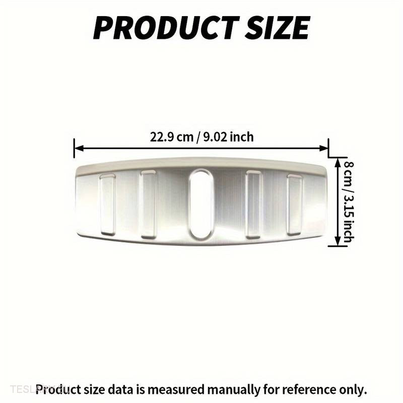 Protecteur de serrure de coffre en acier inoxydable Tesla modèle 3