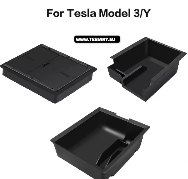 Acessórios Tesla Modelo 3 / Y 4 peças Organizador do Console do Kit Center + Capa de Privacidade da Câmera