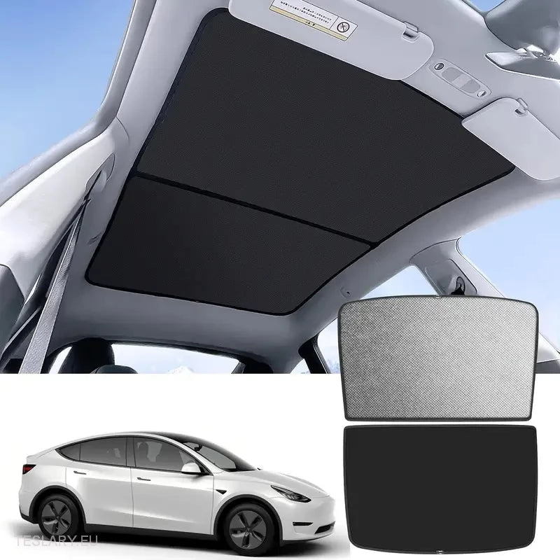 Sunshade Protection for Glass Roof for Tesla 3 & Y -TESLARY.IE Tesla Shop Europe