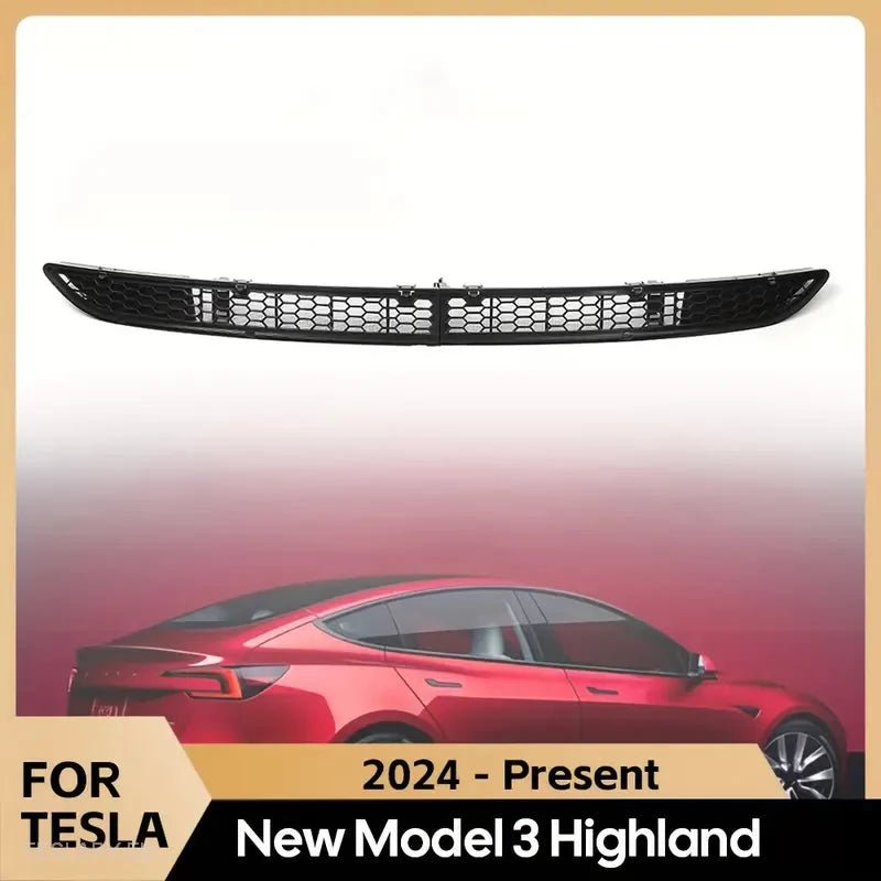 Tesla Model 3/Y Front Grill Mesh Venter - Czarny