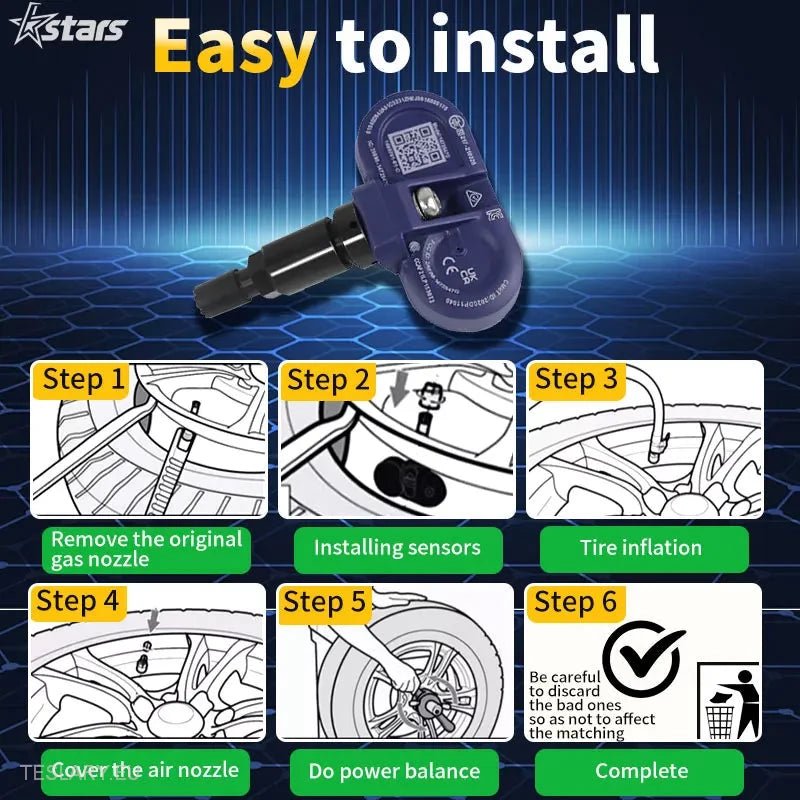 Tyre Pressure TPMS Sensors for Tesla 3 Y S X 2021 to 2024 - Tesla Shop Europe - TESLARY.IE Ireland - France boutique- Deutschland Geschäft- España comercio - Nederland winkel- TESLARY.IE