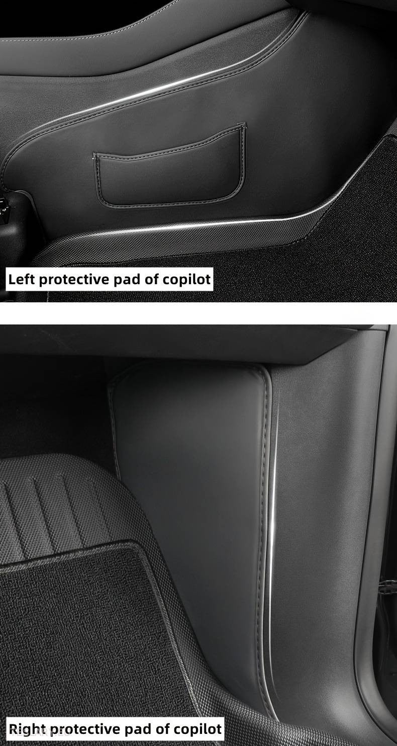 Tesla Model 3 /  Y Centre Console Side PU Leather Protector -TESLARY.IE Tesla Shop Europe