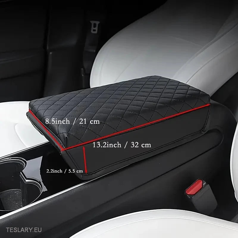 Tesla 3/Y Centre Console PU Leather Console Protector -TESLARY.IE Tesla Shop Europe