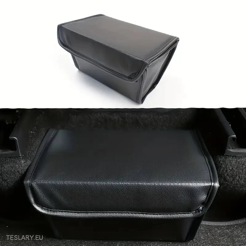 Tesla Y Rear Storage Centre Console Organiser PU Leather - Tesla Shop Europe - TESLARY.IE Ireland - France boutique- Deutschland Geschäft- España comercio - Nederland winkel- TESLARY.IE