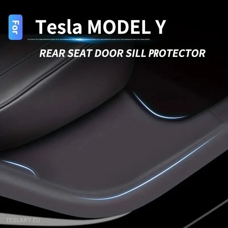 Tesla Y Rear Door Plastic Protection Sills ( 2 Pieces ) - Tesla Shop Europe - TESLARY.IE Ireland - France boutique- Deutschland Geschäft- España comercio - Nederland winkel- TESLARY.IE