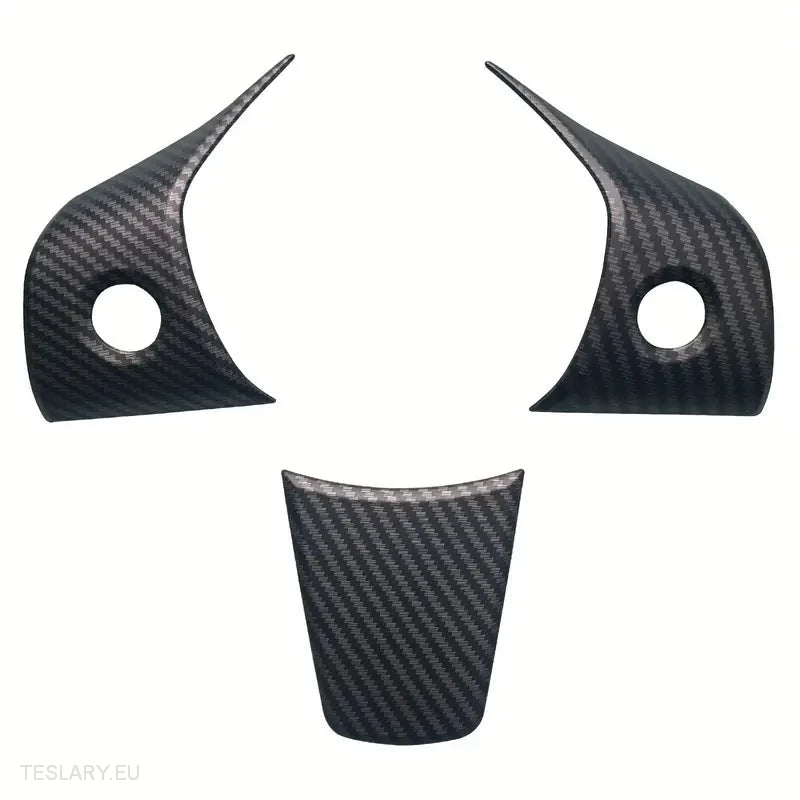 Tesla 3/Y Steering Wheel Upgrade Cover in Black Carbon or White -TESLARY.IE Tesla Shop Europe