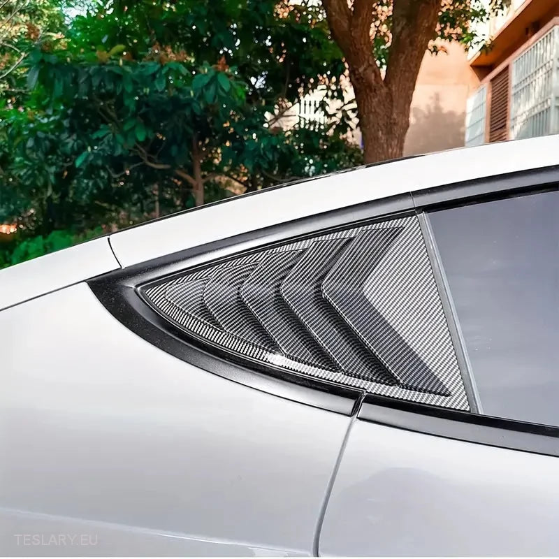 Tesla 3 Highland  Sports Style Rear Side Windows Splitter ( 2 Pieces ) -TESLARY.IE Tesla Shop Europe