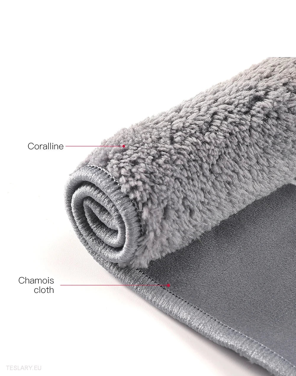 MicroFiber Cloth Towel for Tesla with S 3 X Y Logo -TESLARY.IE Tesla Shop Europe