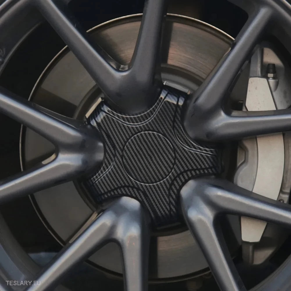 Tesla 3 - Five Claw Centre Caps for Original Alloy Wheels -TESLARY.IE Tesla Shop Europe