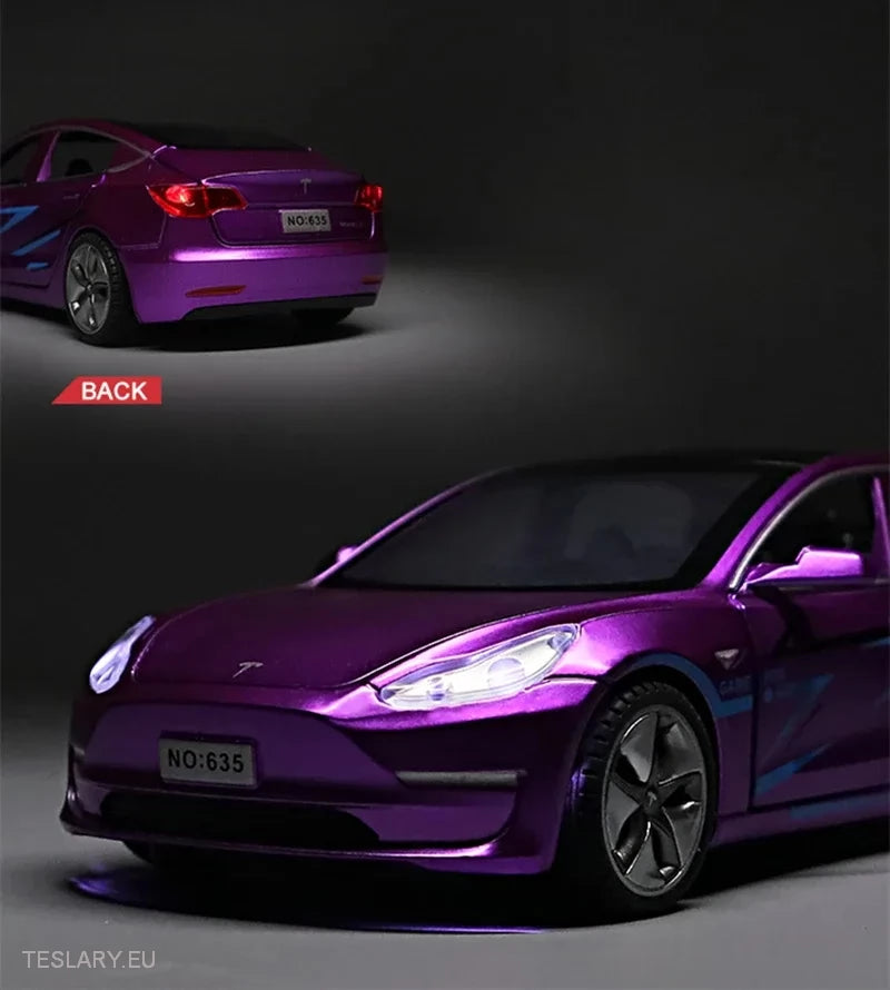 Tesla Model 3  1:32 Unofficial Version ( Black ) -TESLARY.IE Tesla Shop Europe