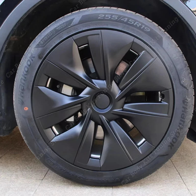 TESLA  MODEL Y 19" PERFORMANCE FULL COVER WHEEL HUBS -TESLARY.IE Tesla Shop Europe