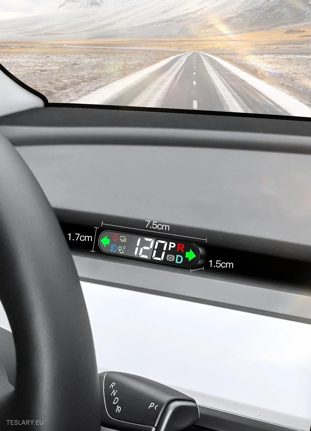 Tesla 3/Y Speed Meter Heads Up Display -TESLARY.IE Tesla Shop Europe