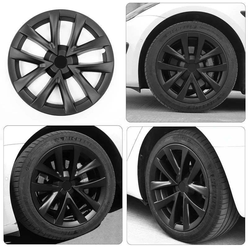 Tesla 3 Highland  18" Full Rim Silver Sport Style Wheel Covers -TESLARY.IE Tesla Shop Europe