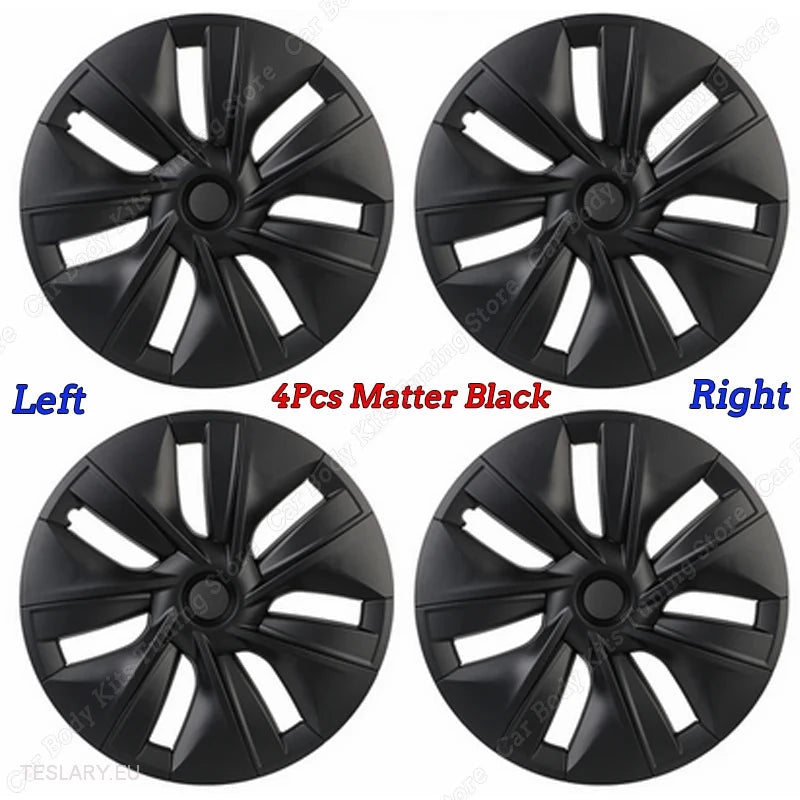 TESLA  MODEL Y 19" PERFORMANCE FULL COVER WHEEL HUBS -TESLARY.IE Tesla Shop Europe