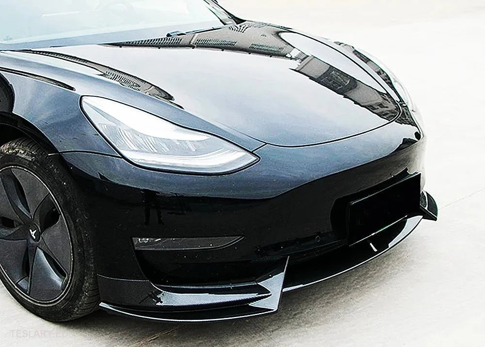 Tesla 3/Y Bodykit Front Diffuser Spoiler Black or Carbon - Tesla Shop Europe - TESLARY.IE Ireland - France boutique- Deutschland Geschäft- España comercio - Nederland winkel- TESLARY.IE