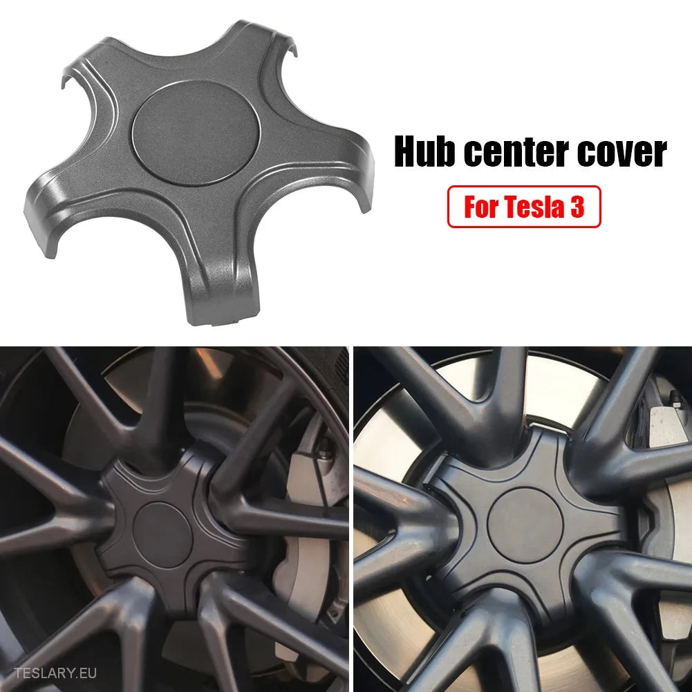 Tesla 3 - Five Claw Centre Caps for Original Alloy Wheels -TESLARY.IE Tesla Shop Europe