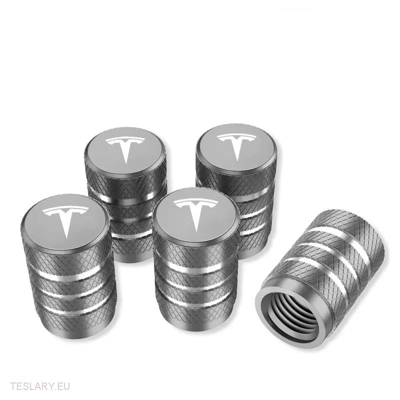 Tesla Tyre Air Valves with Logo