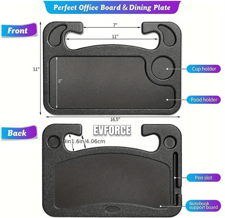 Mesa de almacenamiento del volante universal para tesla, byd, mg y más