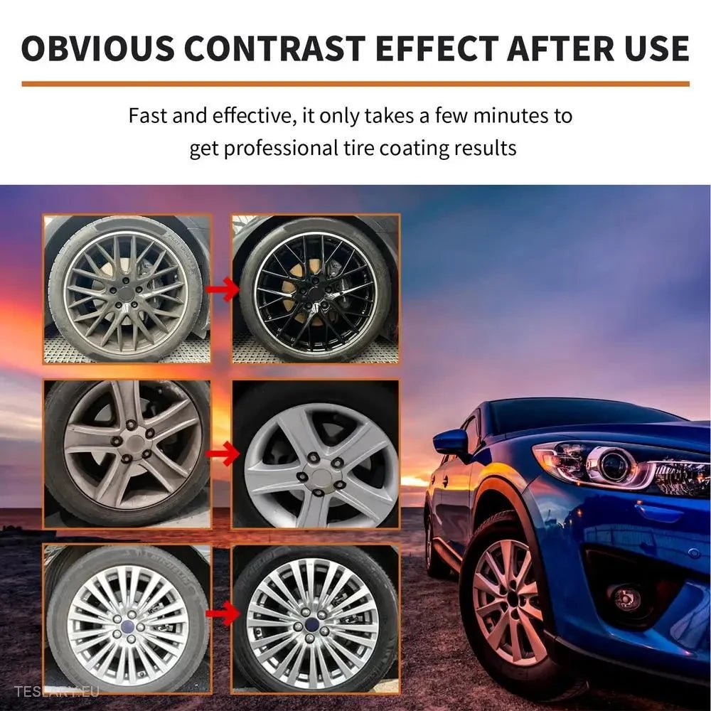 Tyre Rapid Ceramic Coating for Long Lasting Shine - Tesla Shop Europe - TESLARY.IE Ireland - France boutique- Deutschland Geschäft- España comercio - Nederland winkel- TESLARY.IE