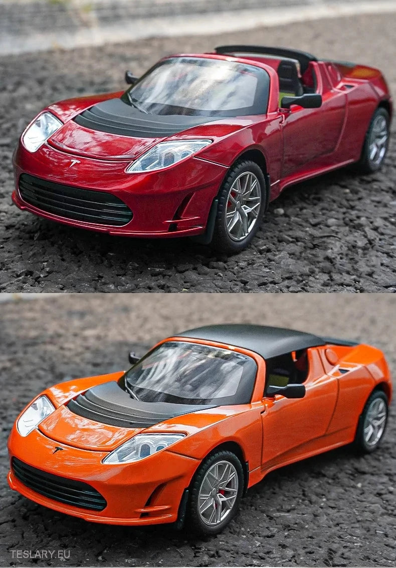 Original Tesla Roadster Model Car 2012  1:24 Unofficial Version -TESLARY.IE Tesla Shop Europe