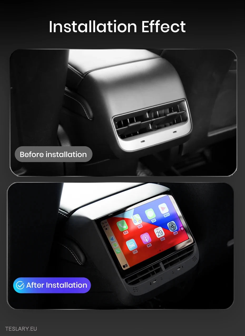 Tesla 3/Y Rear 7.2" Screen with Android 12 -TESLARY.IE Tesla Shop Europe
