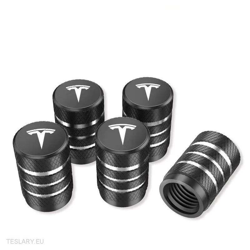 Tesla Tyre Air Valves with Logo