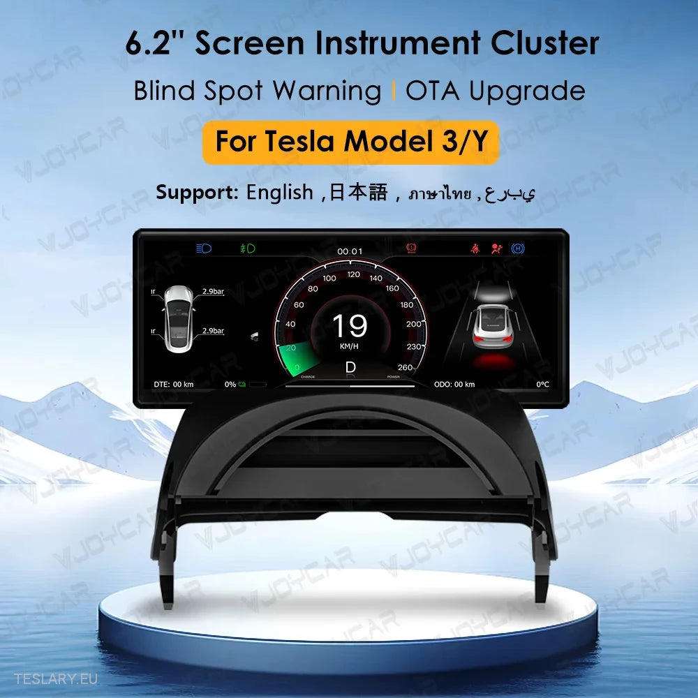 Tesla 3/Y Dash Instrument Cluster 6.2" Wide Multi Function -TESLARY.IE Tesla Shop Europe