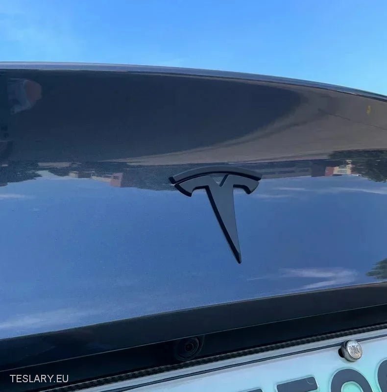 Tesla Modelo Y dianteiro, traseiro e volante Logos do volante Kit