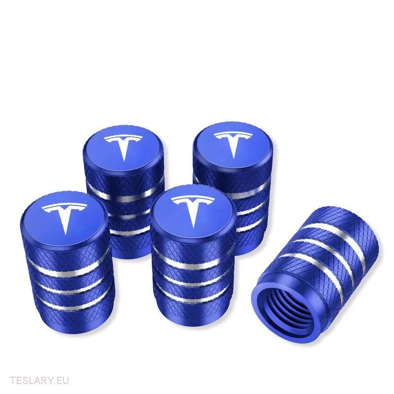 Tesla Tyre Air Valves with Logo