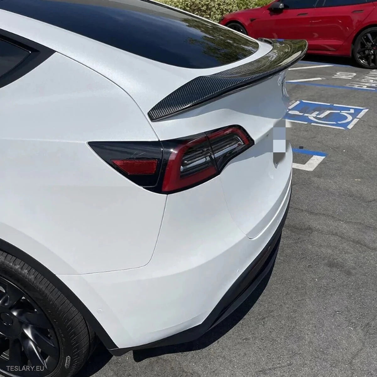 V Type Highkick Sport Spoiler Wing Tesla Model 3 2019 - 2023 - Carbon Fibre Style - Tesla Shop Europe - TESLARY.IE Ireland - France boutique- Deutschland Geschäft- España comercio - Nederland winkel- TESLARY.IE