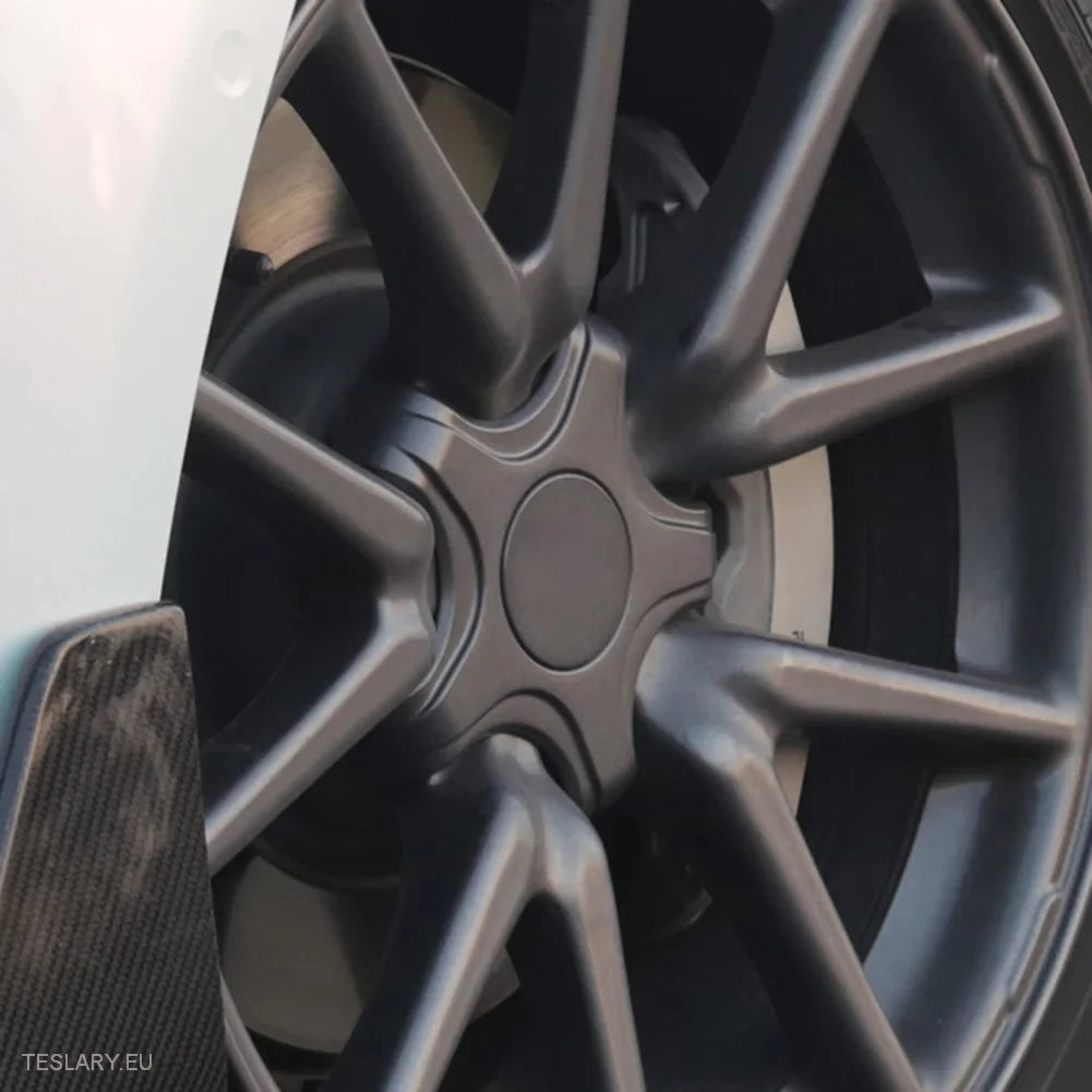 Tesla 3 - Five Claw Centre Caps for Original Alloy Wheels -TESLARY.IE Tesla Shop Europe