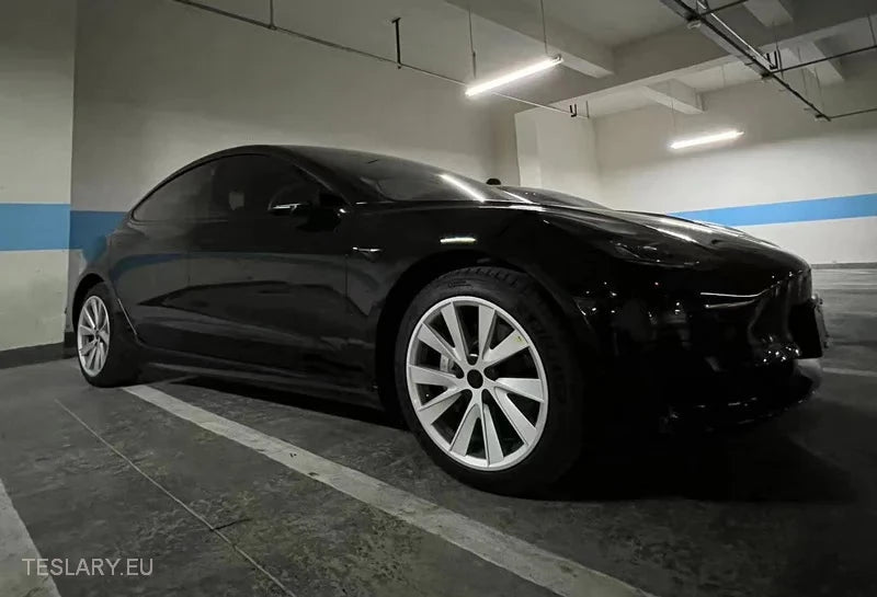 Tesla 3 18" Full Rim Silver & Black Sport Style Wheel Covers -TESLARY.IE Tesla Shop Europe