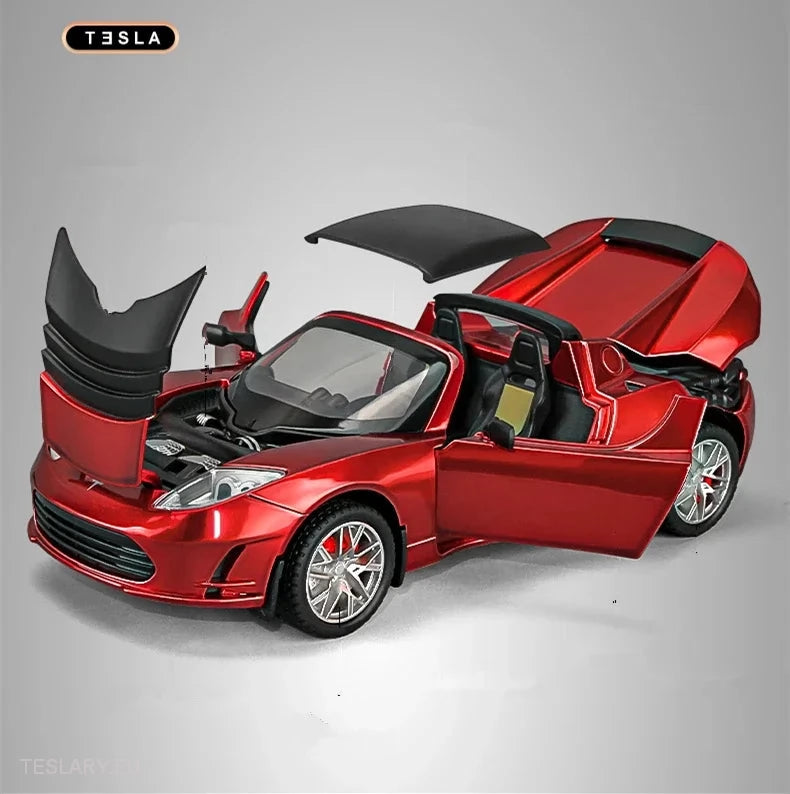 Original Tesla Roadster Model Car 2012  1:24 Unofficial Version -TESLARY.IE Tesla Shop Europe