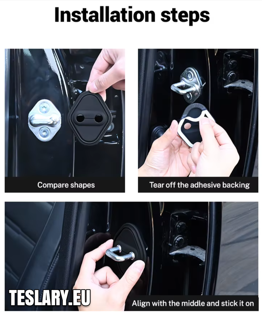 Tesla Model 3 / 3+ Highland & Y Silicone Door Lock Protector with Logo