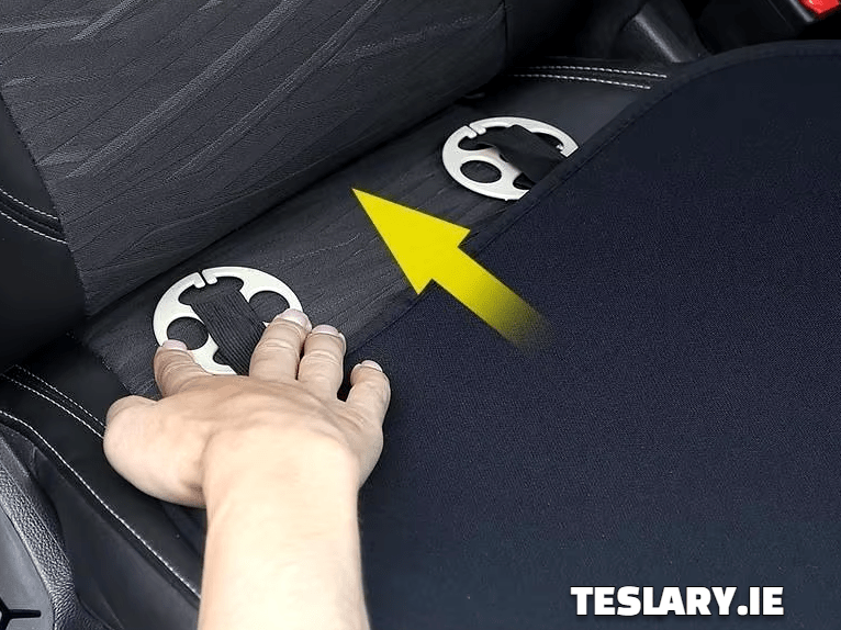 Tesla Model 3 / Y gemonteerde beschermende stoelkussenafdekkingen met logo