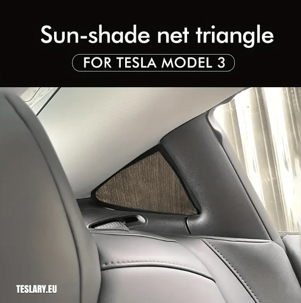 Momba das janelas traseiras triangulares para privacidade aprimorada Tesla Modelo 3 / y