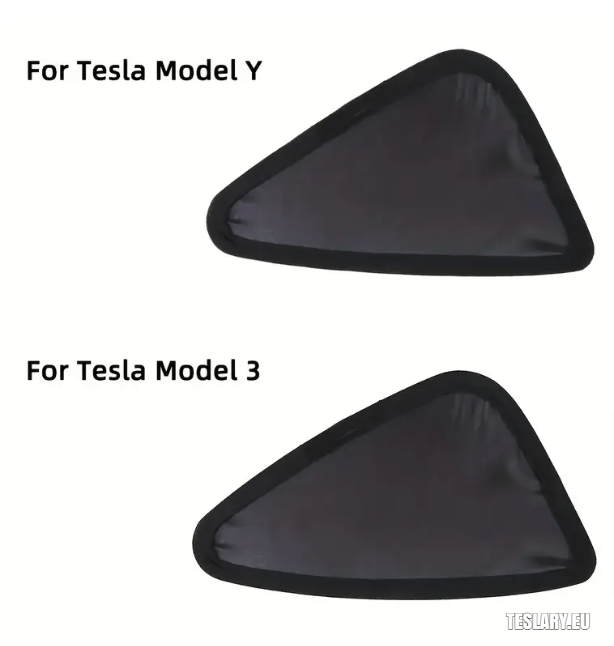 Momba das janelas traseiras triangulares para privacidade aprimorada Tesla Modelo 3 / y