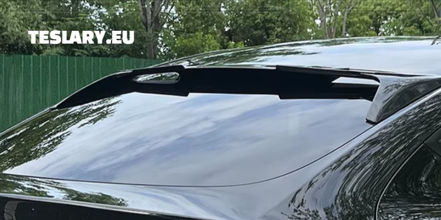 TESLA MODEL Y ROOF WING SPOILER - TESLA SHOP ACCESSORIES EUROPE IRELAND NEDERLANDS FAST DELIVERY DEUTSCHLAND DENMARK FRANCE ESPANA ITALIA ALICANTE UNITED KINGDOM SWEDEN AMSTERDAM UTRECHT