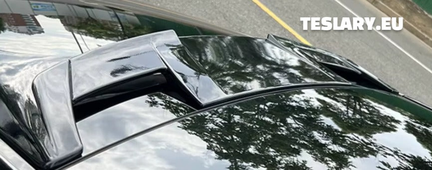 TESLA MODEL Y ROOF WING SPOILER - TESLA SHOP ACCESSORIES EUROPE IRELAND NEDERLANDS FAST DELIVERY DEUTSCHLAND DENMARK FRANCE ESPANA ITALIA ALICANTE UNITED KINGDOM SWEDEN AMSTERDAM UTRECHT