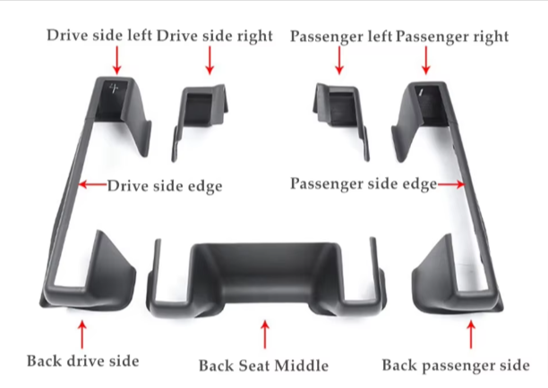 Tesla Model Y Full 9 Piece Seat Rail Protection Kit