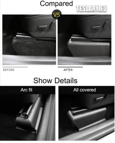 Tesla Modelo Y Full 9 Peça Kit de Proteção ao Rail