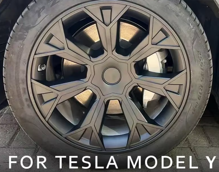 TESLA MODEL Y 19" UNIQUE S4 FULL COVER WHEEL HUBS